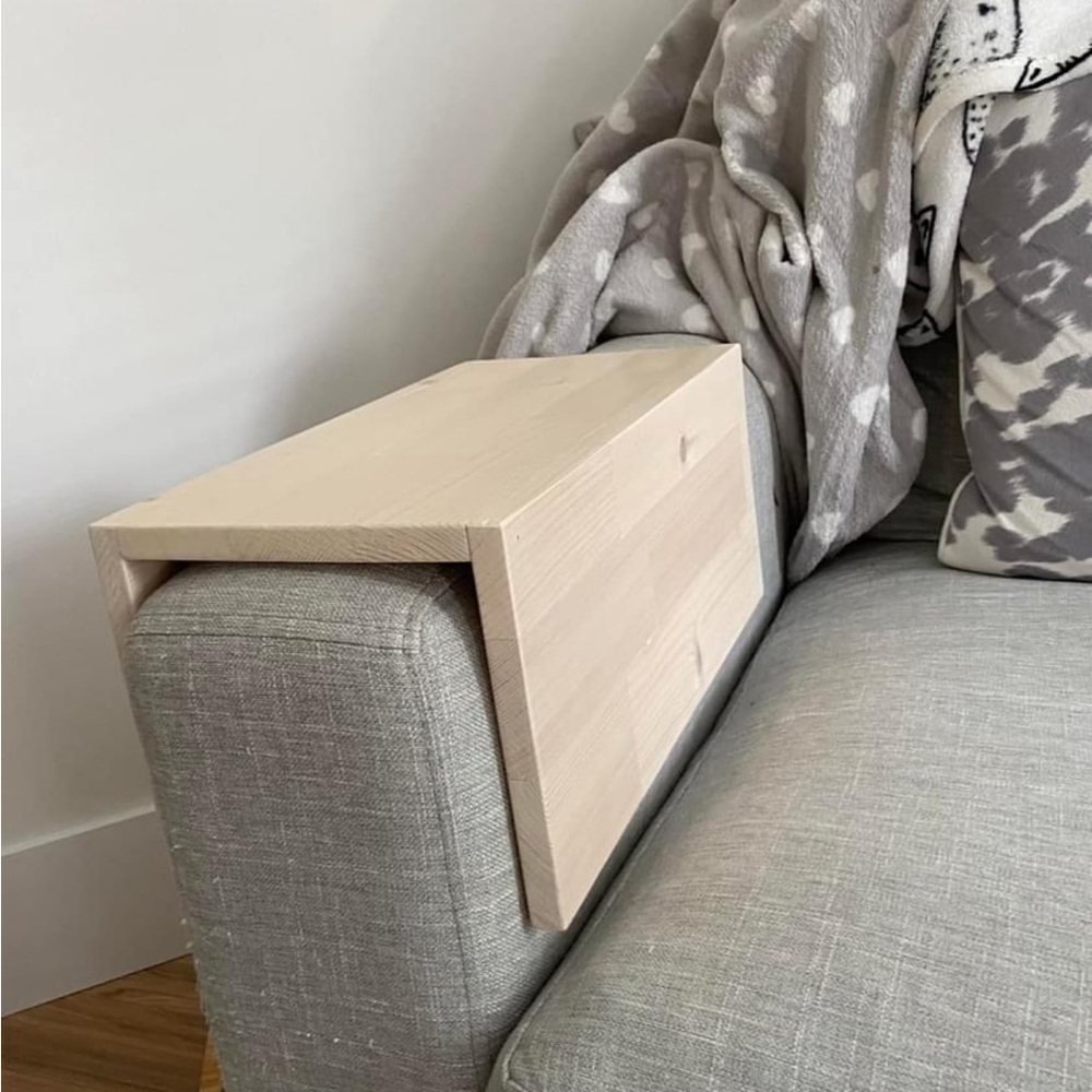 Custom Solid Wood Sofa Arm Table